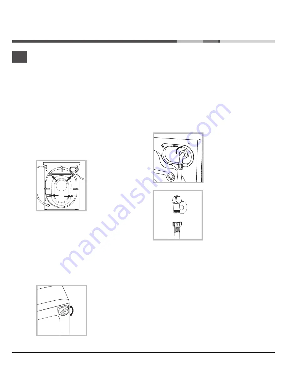 Hotpoint Ariston AQUALTIS AQ83F 29 Instructions For Installation And Use Manual Download Page 2