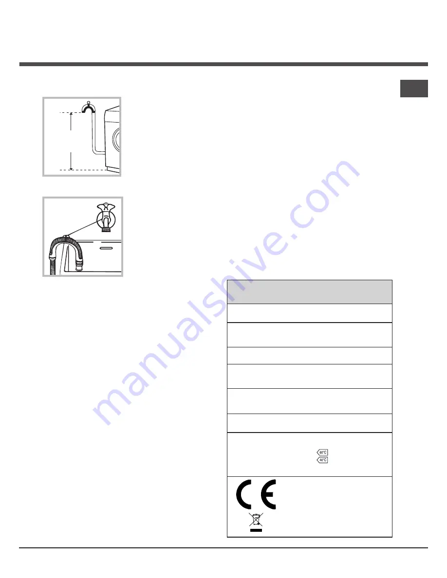 Hotpoint Ariston AQUALTIS AQ83F 29 Instructions For Installation And Use Manual Download Page 3