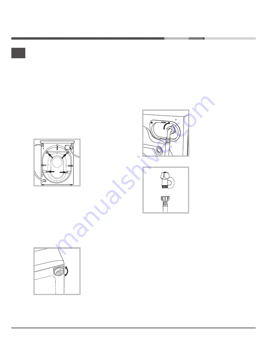 Hotpoint Ariston AQUALTIS AQ83F 29 Instructions For Installation And Use Manual Download Page 26