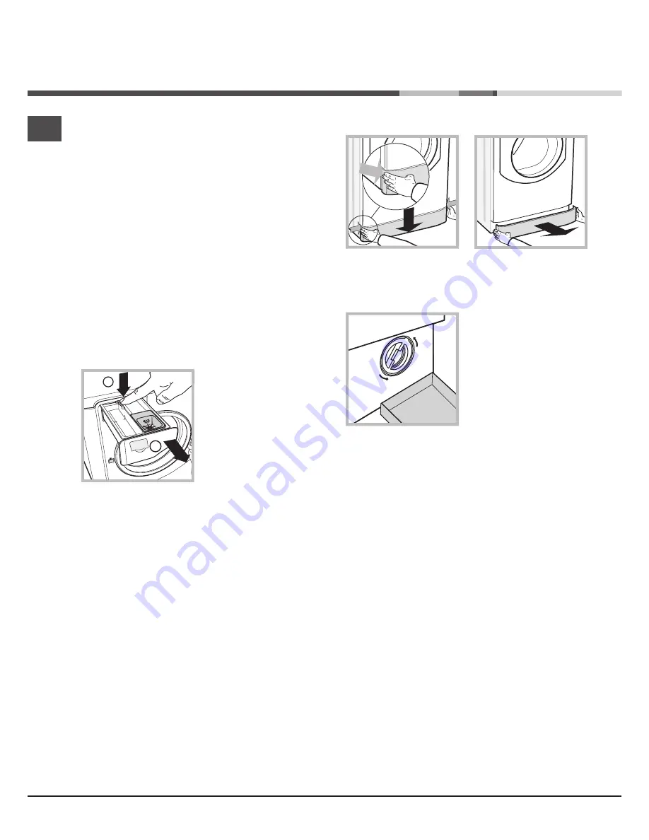 Hotpoint Ariston AQUALTIS AQ83F 29 Instructions For Installation And Use Manual Download Page 34