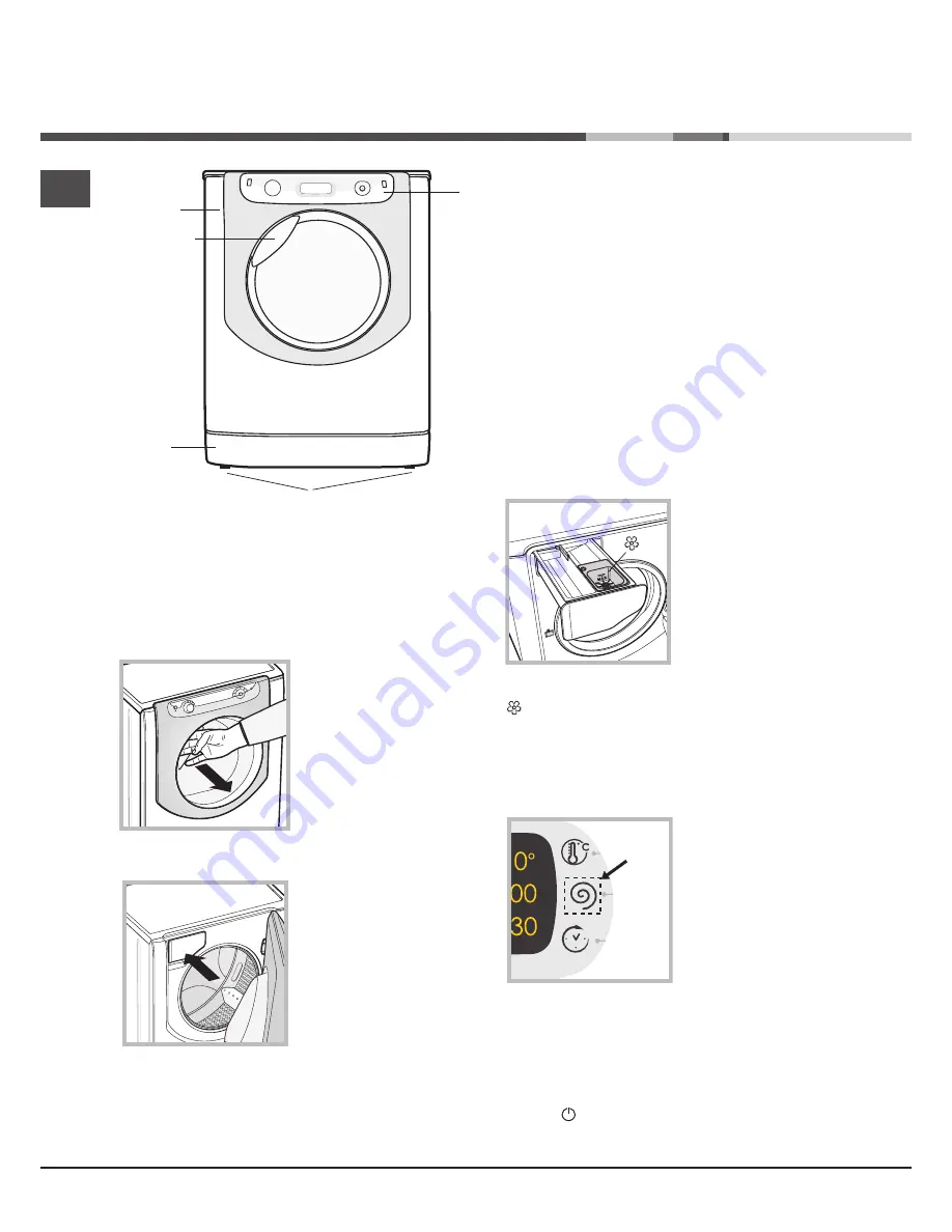 Hotpoint Ariston AQUALTIS AQ9D 292 I Instructions For Installation And Use Manual Download Page 16