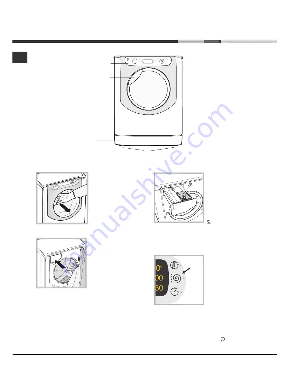 Hotpoint Ariston AQUALTIS AQ9D 691 U Instructions For Installation And Use Manual Download Page 28