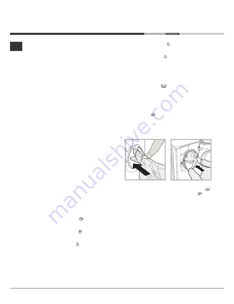 Hotpoint Ariston AQUALTIS AQ9F 49 U Instructions For Installation And Use Manual Download Page 8