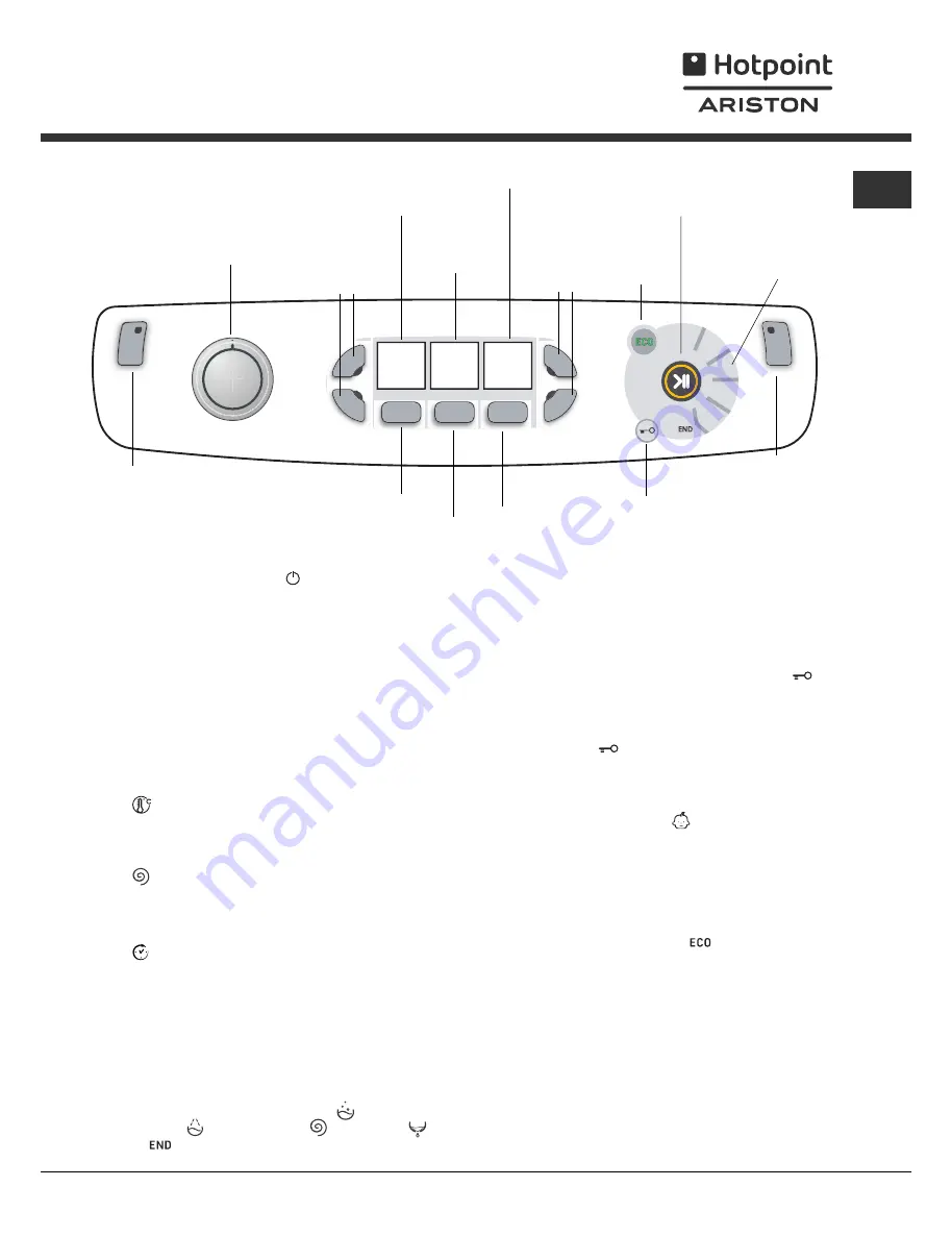 Hotpoint Ariston AQUALTIS AQ9F 49 U Instructions For Installation And Use Manual Download Page 17