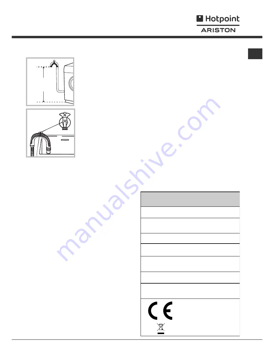 Hotpoint Ariston Aqualtis AQGL 109 Instruction Booklet Download Page 27