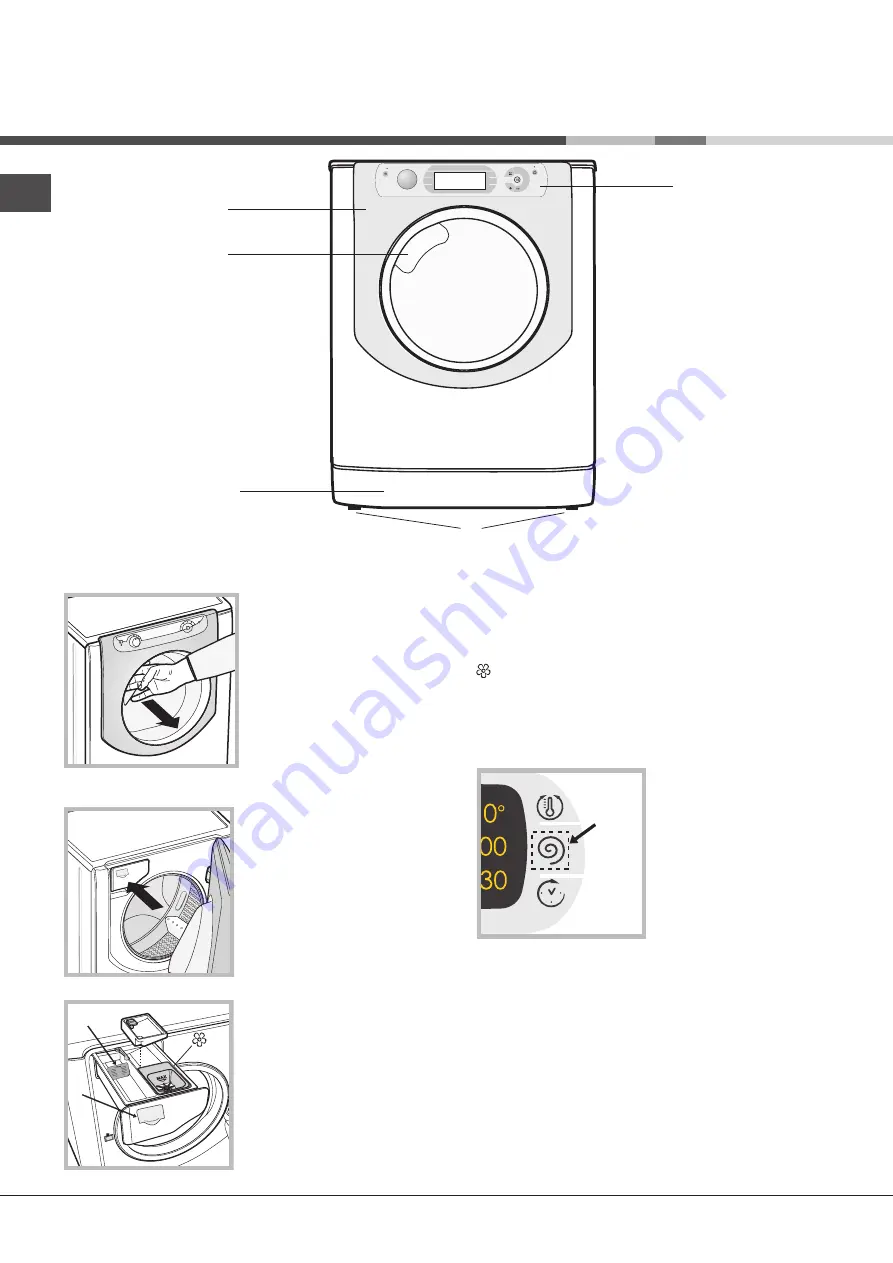 Hotpoint Ariston AQUALTIS AQS82D 29 Instructions For Installation And Use Manual Download Page 30