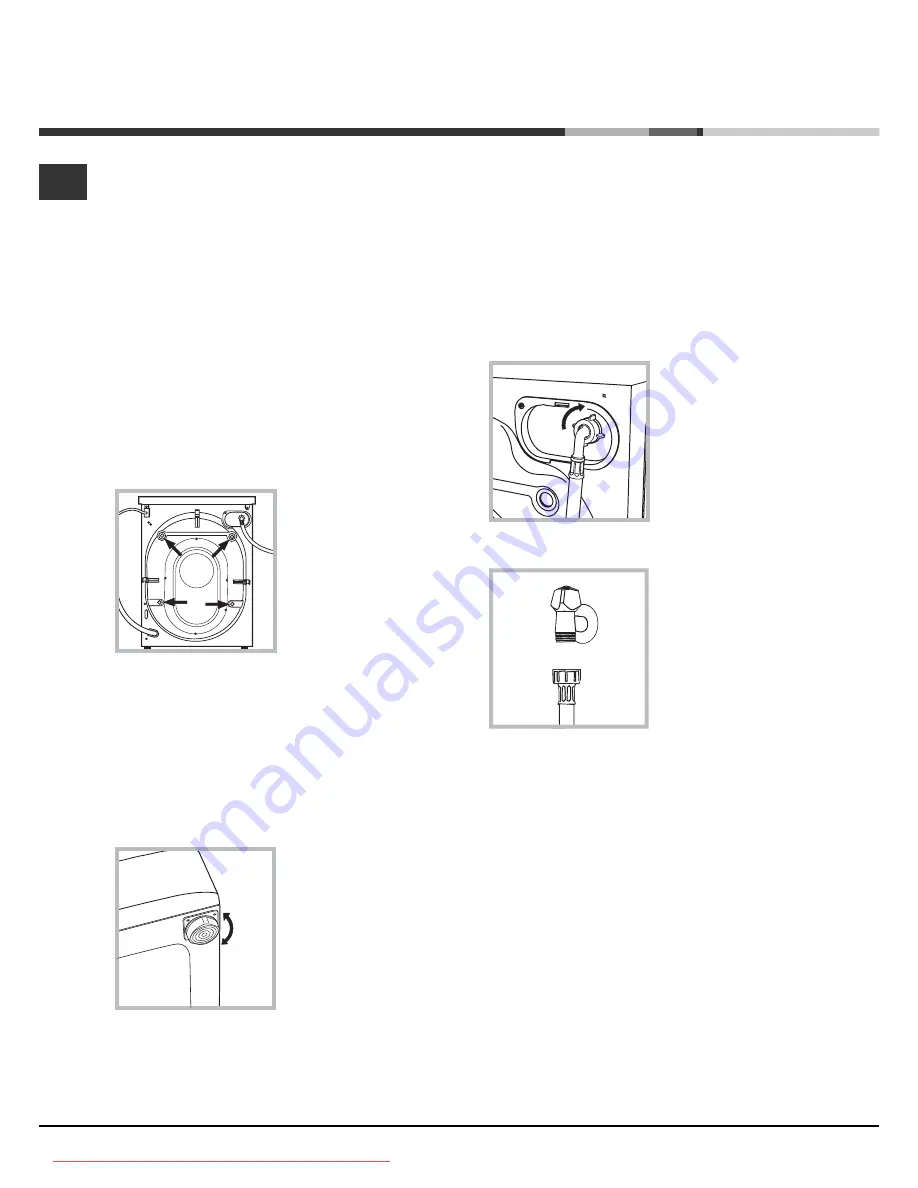 Hotpoint Ariston Aqualtis AQSD 291 U Instructions For Installation And Use Manual Download Page 50