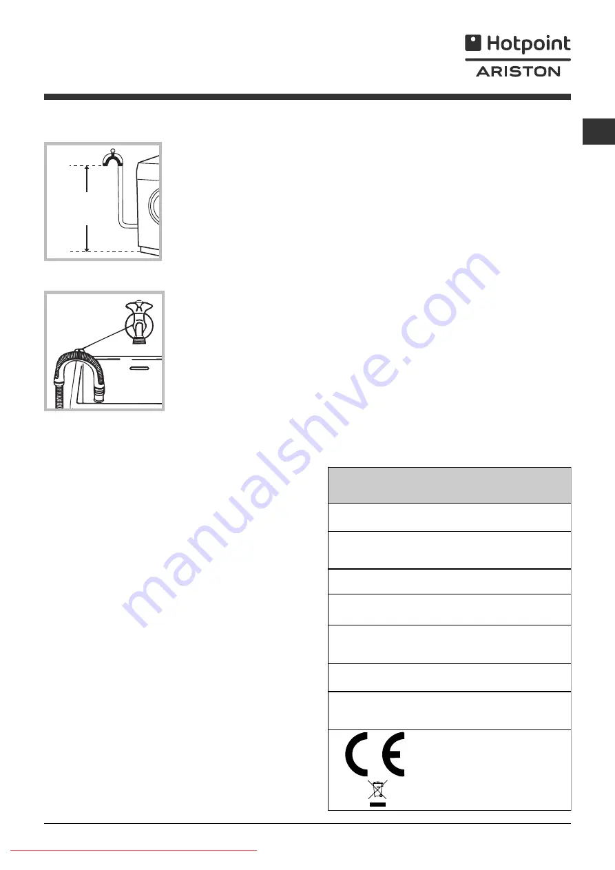 Hotpoint Ariston ARSF 109 Instructions For Use Manual Download Page 27