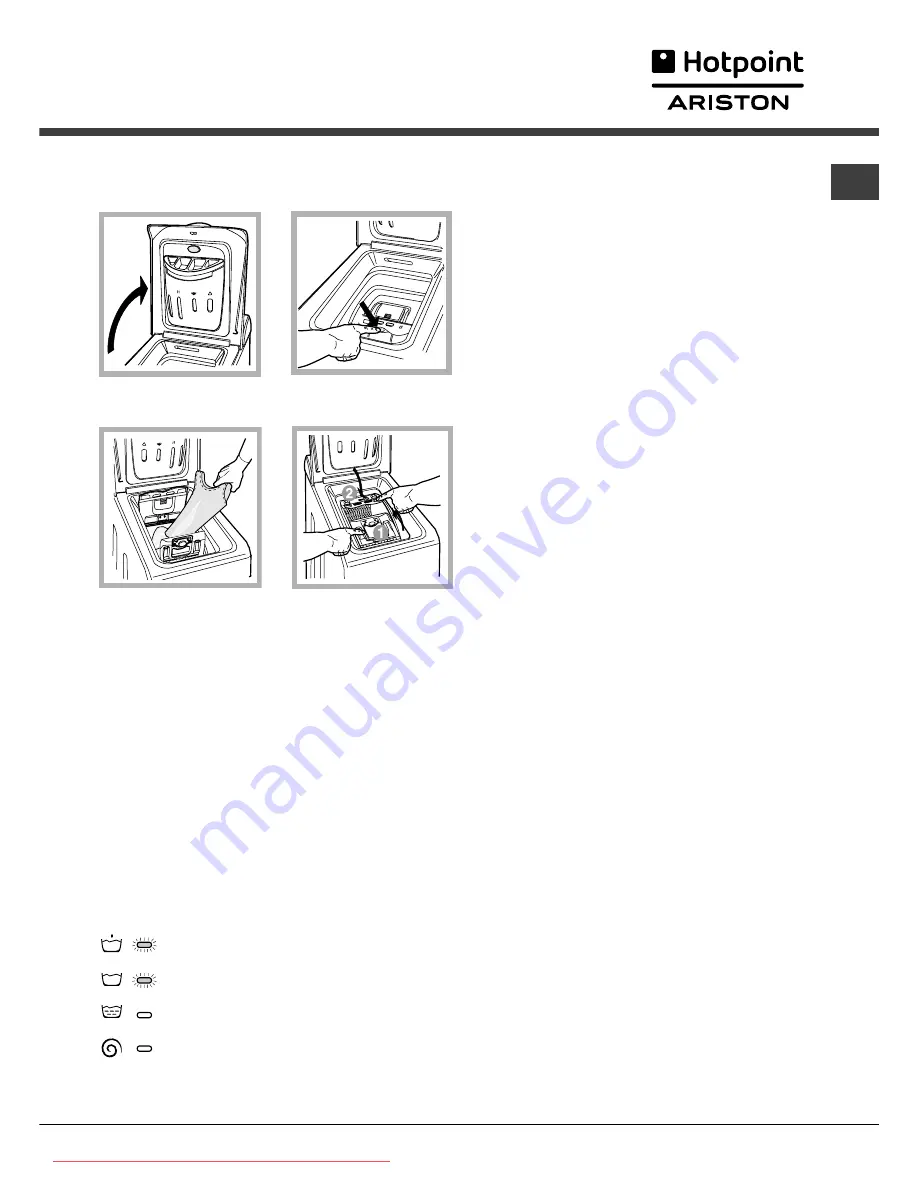 Hotpoint Ariston AVTXL 129 Instructions For Use Manual Download Page 5