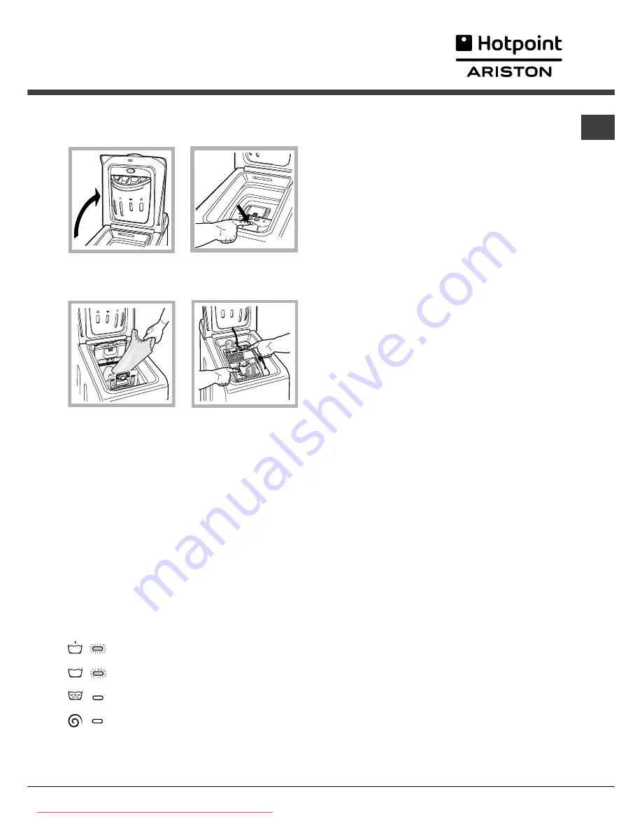 Hotpoint Ariston AVTXL 129 Instructions For Use Manual Download Page 17