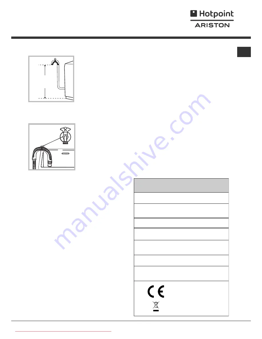 Hotpoint Ariston AVTXL 129 Instructions For Use Manual Download Page 39