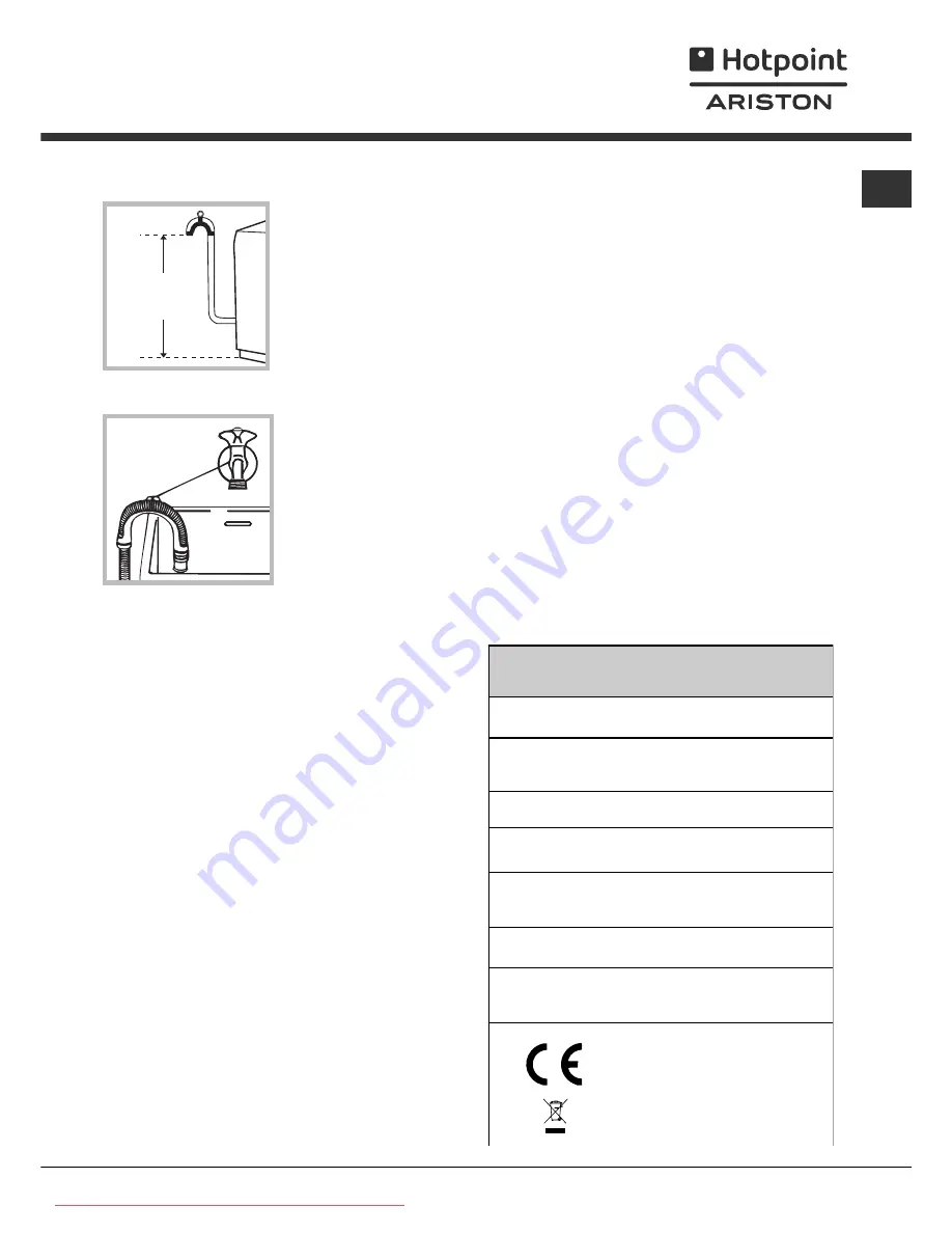 Hotpoint Ariston AVTXL 129 Instructions For Use Manual Download Page 51