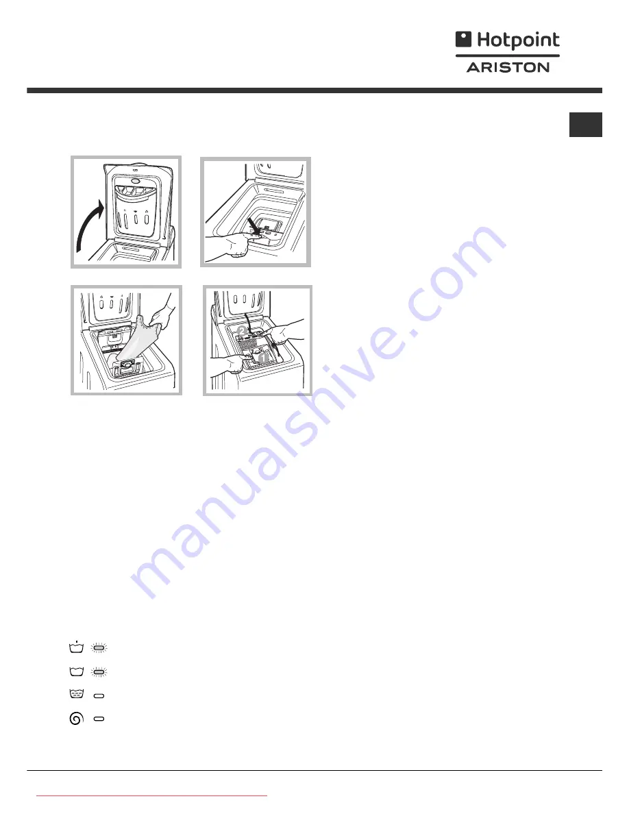 Hotpoint Ariston AVTXL 129 Instructions For Use Manual Download Page 53