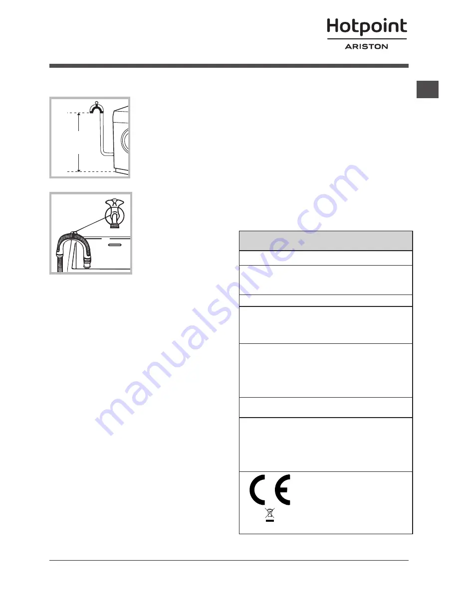 Hotpoint Ariston ECO8L 1252 Instructions For Use Manual Download Page 39