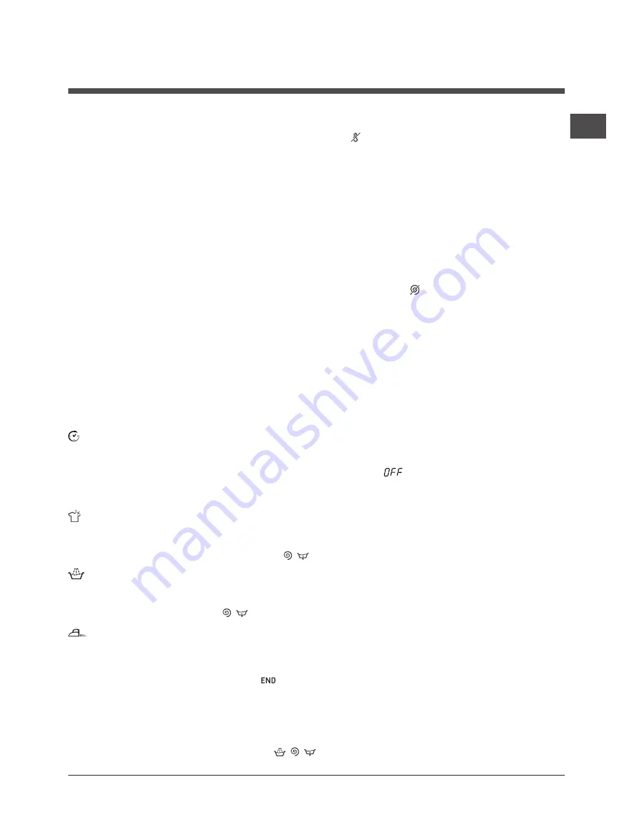 Hotpoint Ariston ECOTF 1051 Instructions For Use Manual Download Page 31