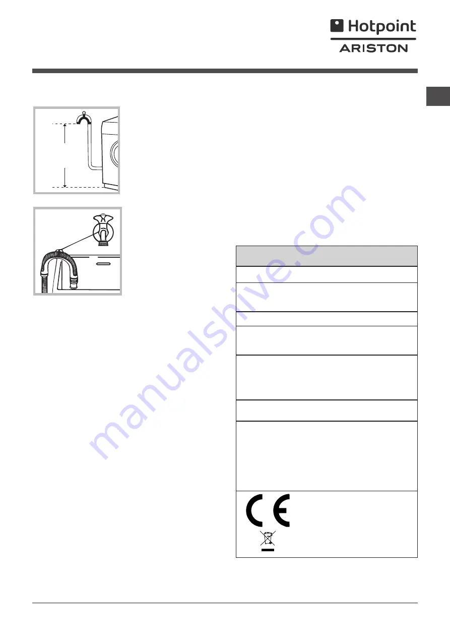 Hotpoint Ariston EFML 923 Скачать руководство пользователя страница 3