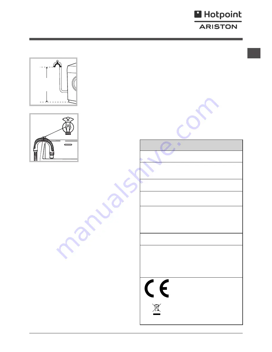 Hotpoint Ariston FMD 722 Instructions For Use Manual Download Page 51