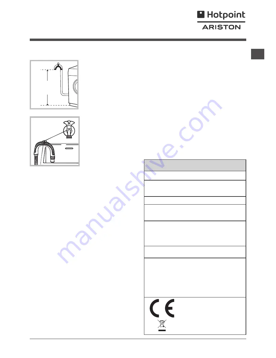 Hotpoint Ariston FMG 723 Скачать руководство пользователя страница 3