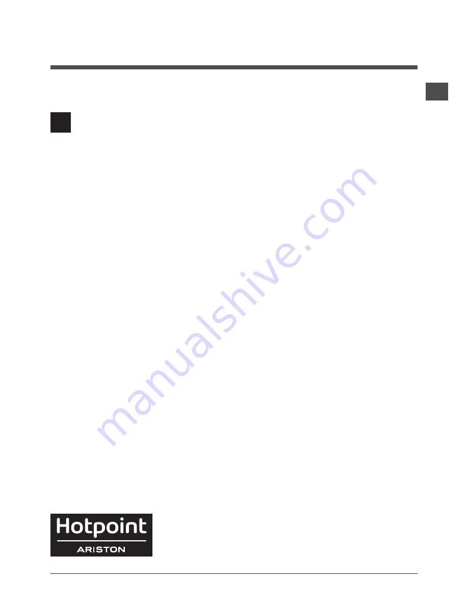 Hotpoint Ariston FMG 823 Instructions For Use Manual Download Page 13