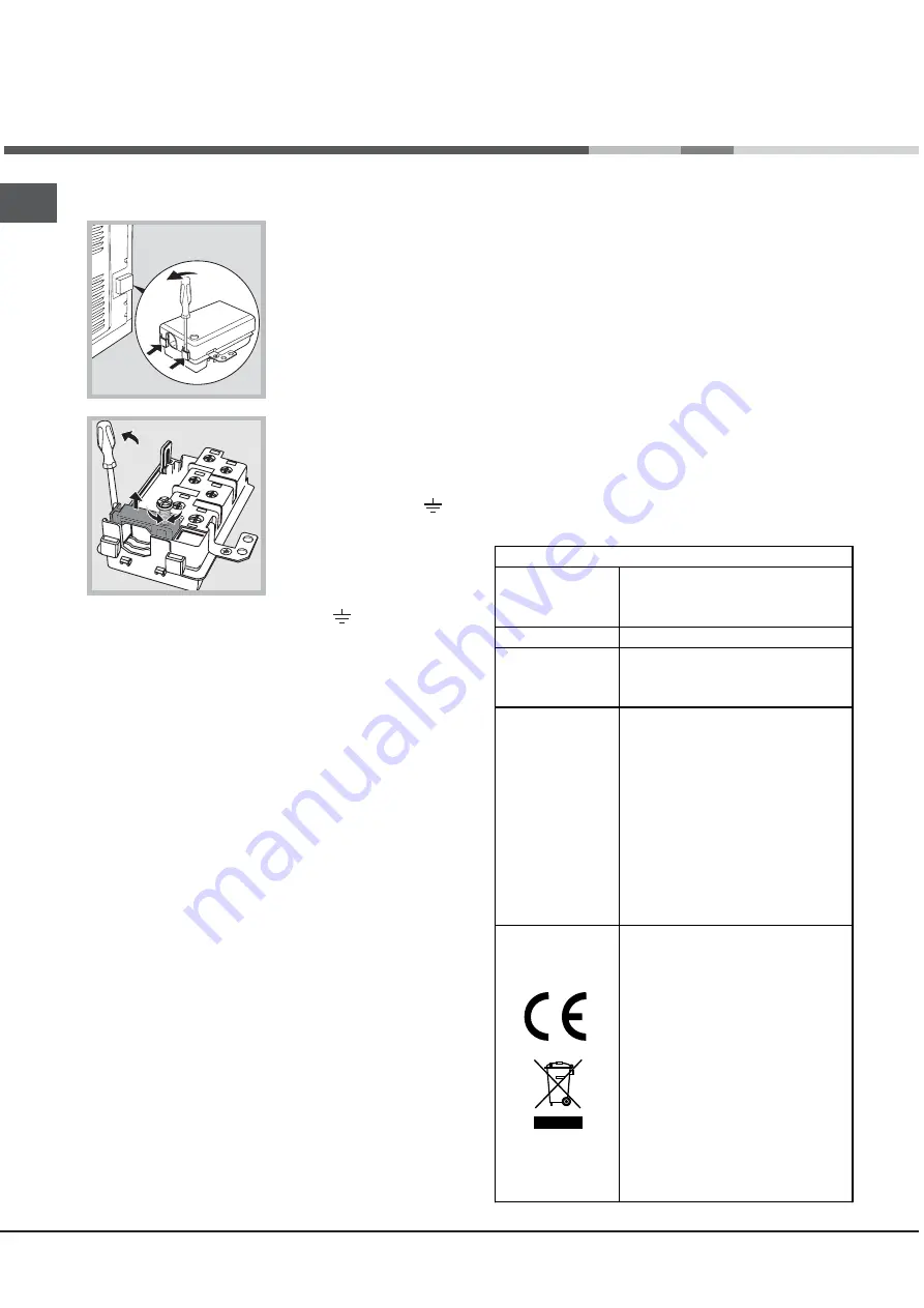 Hotpoint Ariston FT 820.1 IX/HA Operating Instructions Manual Download Page 14