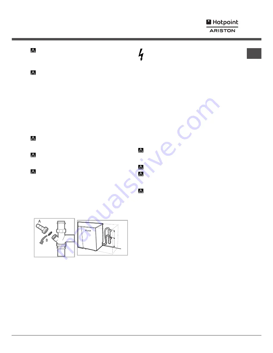 Hotpoint Ariston LFB 5B019 Скачать руководство пользователя страница 15