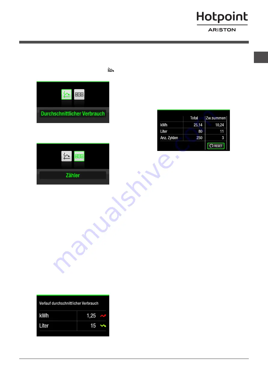 Hotpoint Ariston RZ 1047 W Instructions For Use Manual Download Page 53