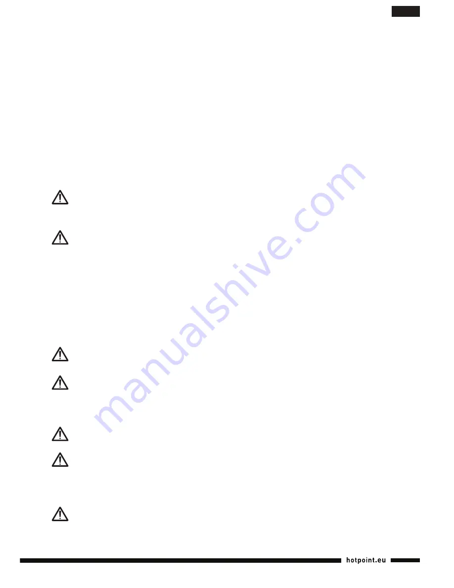 Hotpoint Ariston SL M07 A3E O Operating Instructions Manual Download Page 61