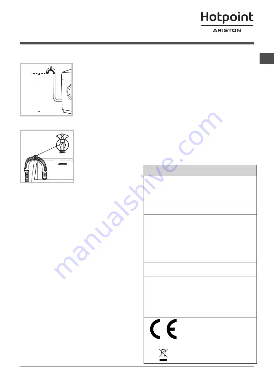 Hotpoint Ariston WML 701 Instructions For Use Manual Download Page 27