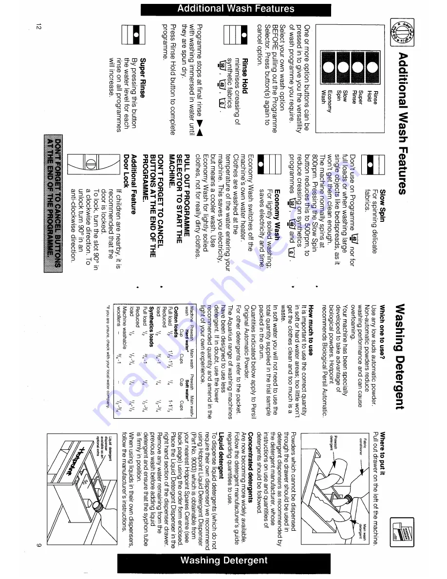 Hotpoint 9773 User Handbook Manual Download Page 9