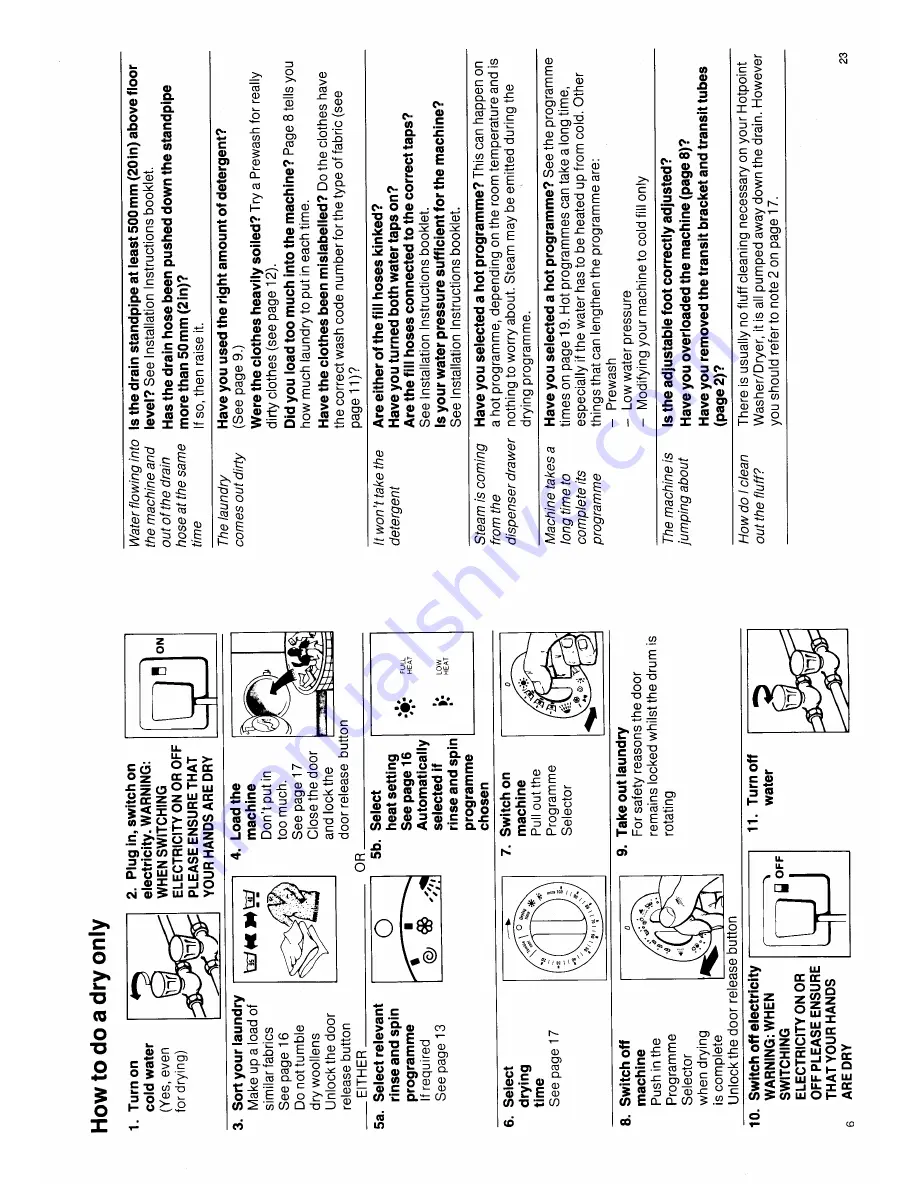 Hotpoint 9926 Скачать руководство пользователя страница 6