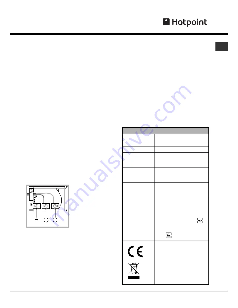 Hotpoint AHP662K Operating Instructions Manual Download Page 3