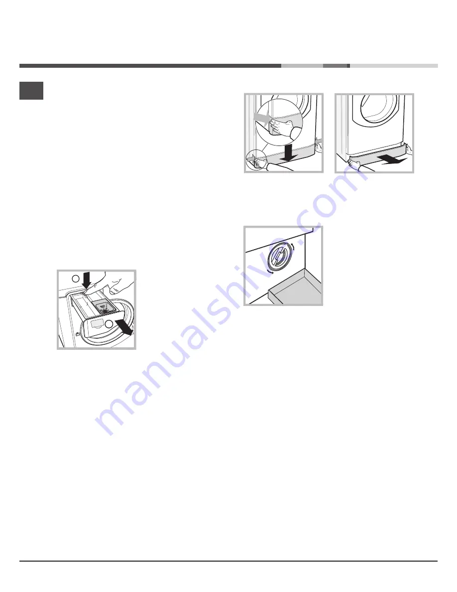 Hotpoint Aqualtis AQ114F 49D Instructions For Installation And Use Manual Download Page 6