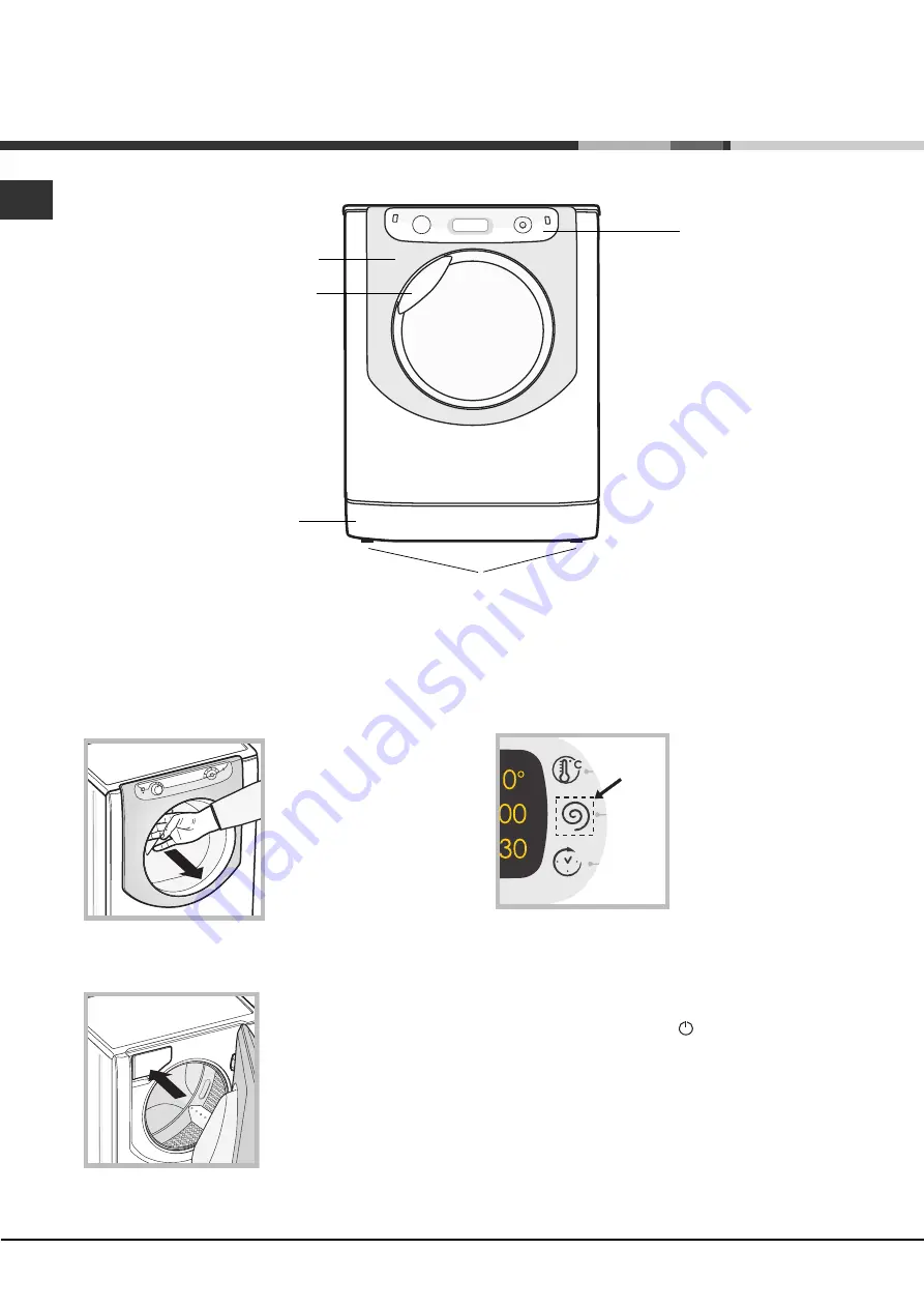 Hotpoint AQUALTIS AQLF9D 69 U Instructions for  and use Скачать руководство пользователя страница 20