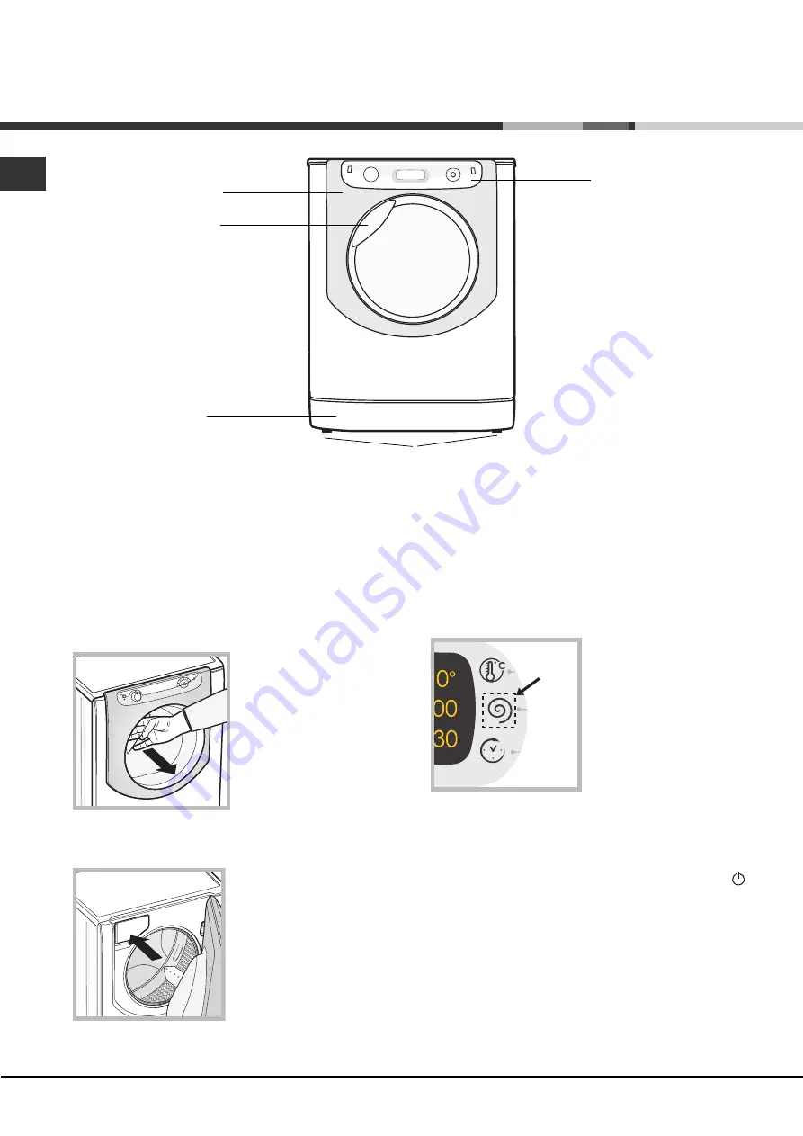 Hotpoint AQUALTIS AQLF9D 69 U Instructions for  and use Instructions For Installation And Use Manual Download Page 36