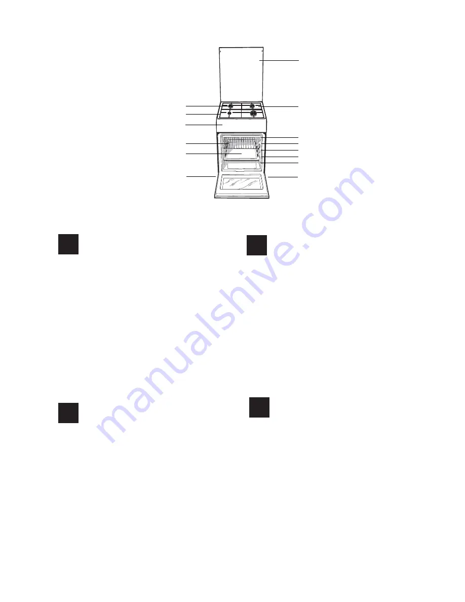 Hotpoint CG64SG1 UA/HA Скачать руководство пользователя страница 2