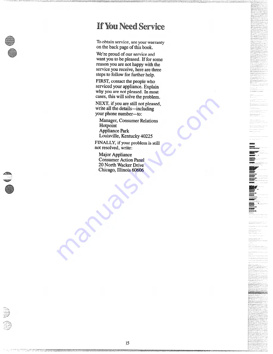 Hotpoint DLB2900M Use And Care Manual Download Page 14