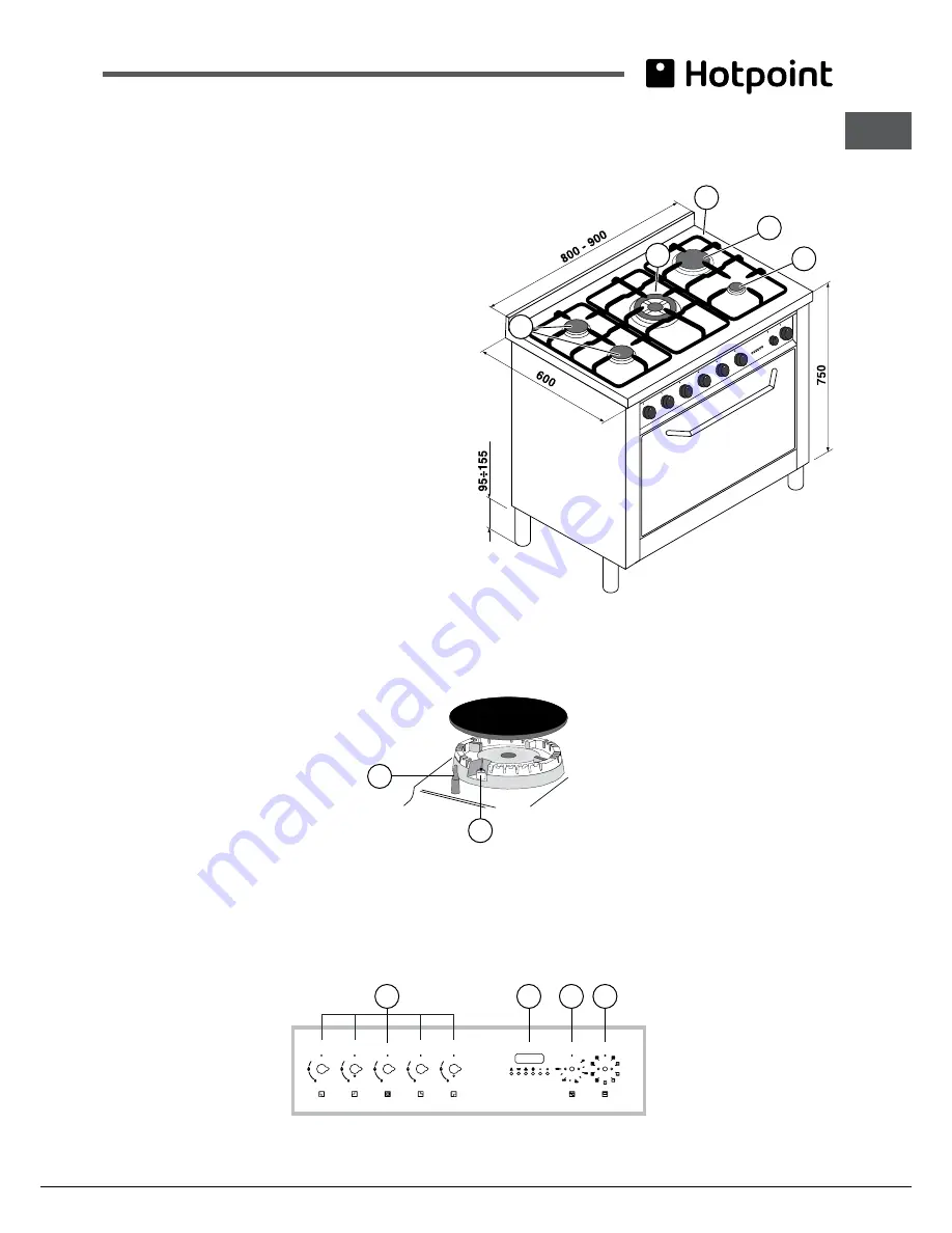 Hotpoint EG 900 X S Operating Instructions Manual Download Page 3