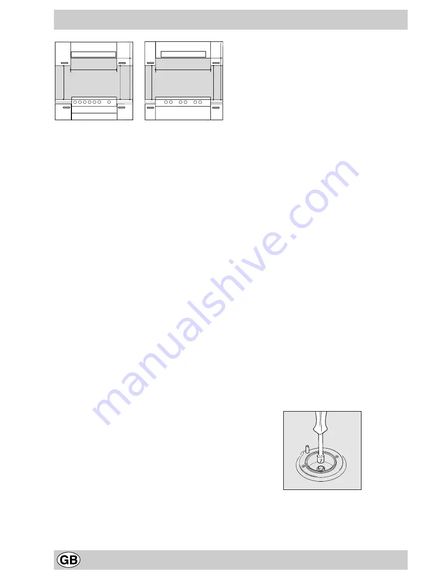 Hotpoint EG600P Instructions For Installation And Use Manual Download Page 4