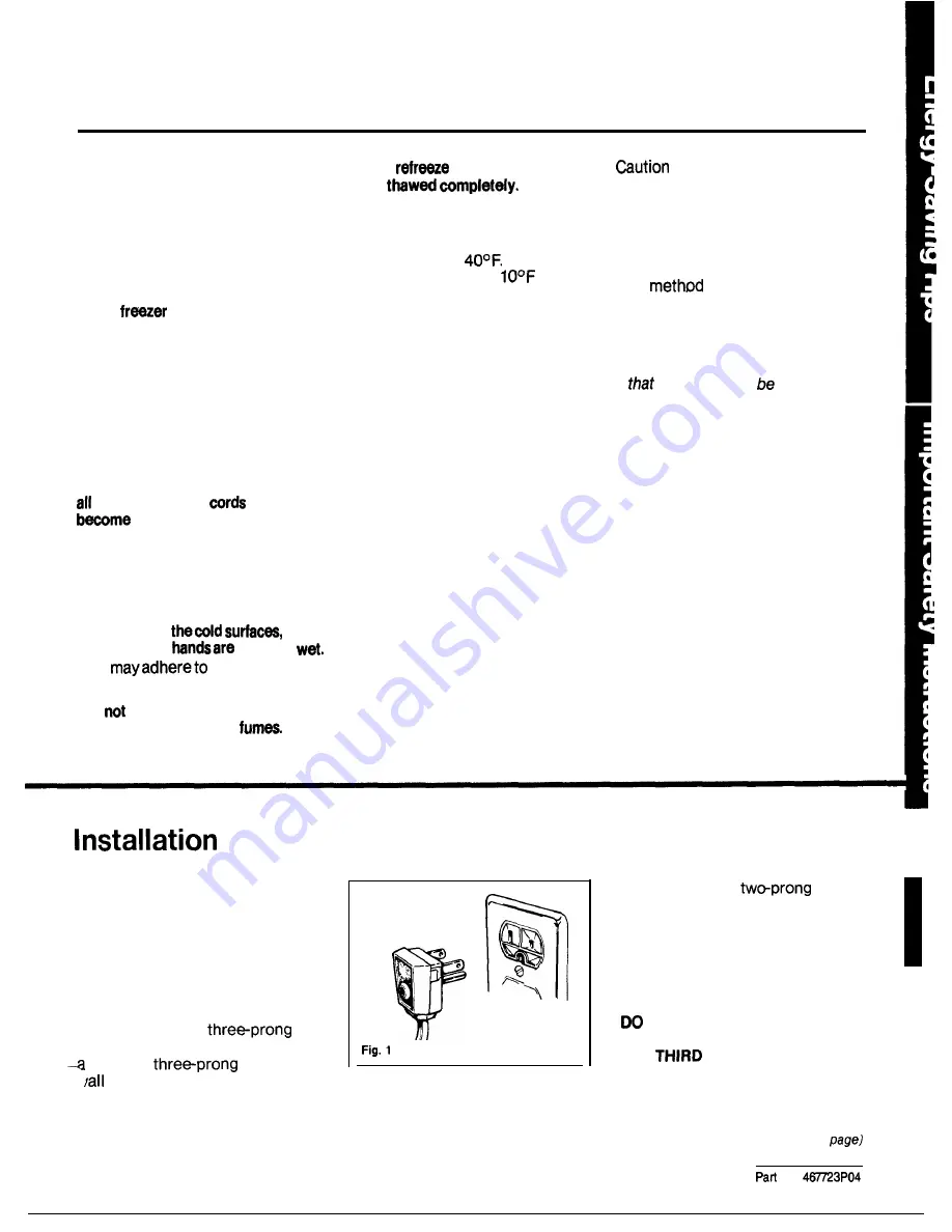 Hotpoint FV10 Use And Care Manual Download Page 3