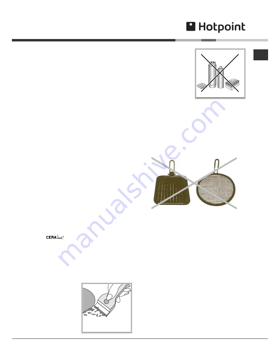 Hotpoint GX 641 F G K Operating Instructions Manual Download Page 9