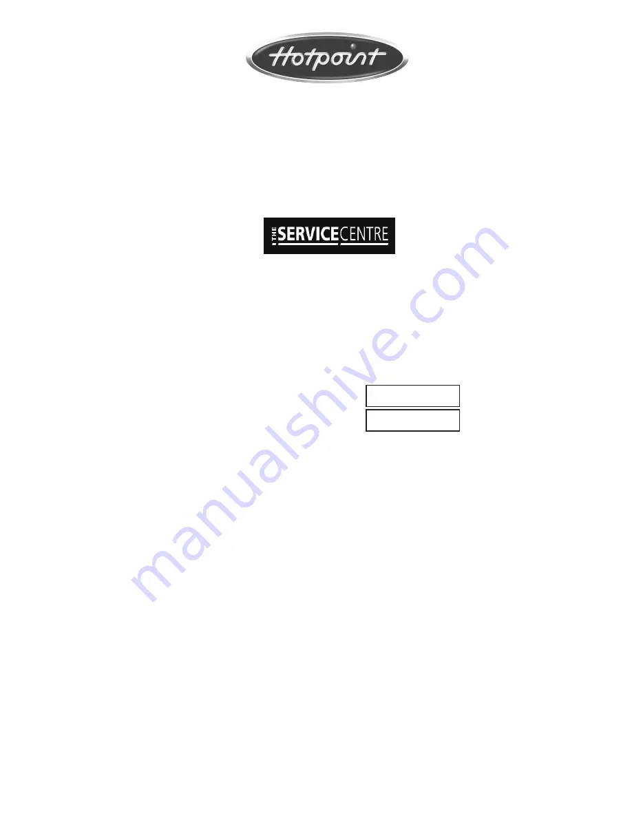 Hotpoint HM312I Instructions For Installation And Use Manual Download Page 16