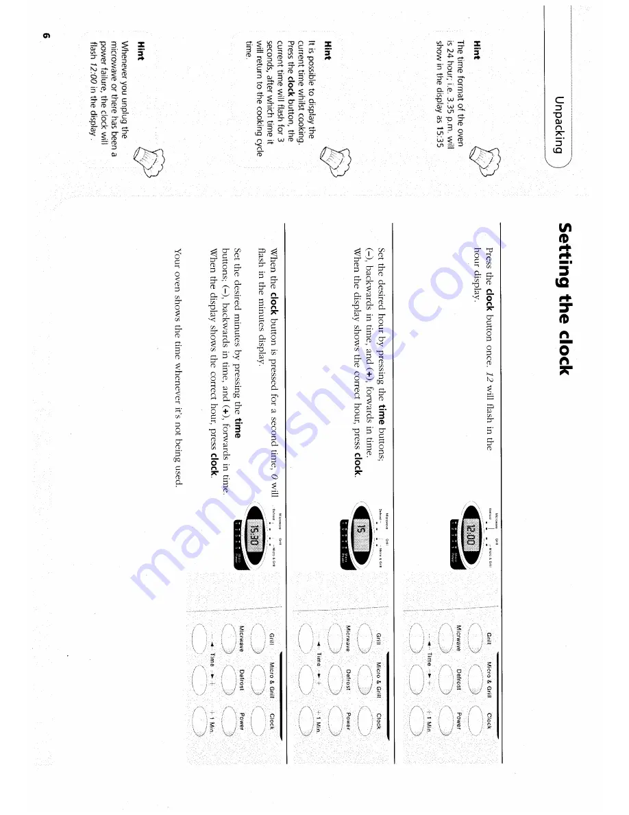 Hotpoint MG23H Instruction Booklet Download Page 6