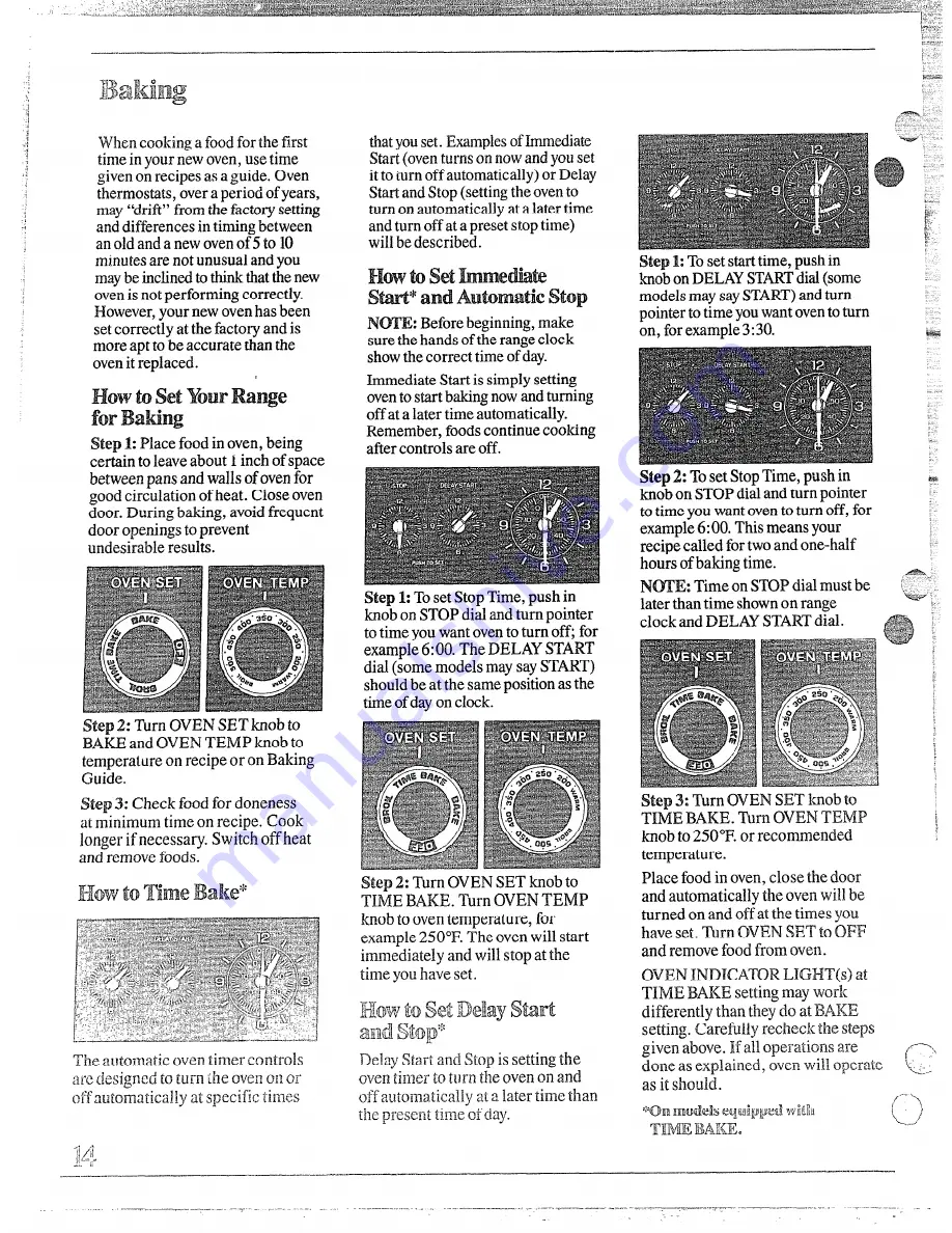 Hotpoint RB632GN Use And Care Manual Download Page 14