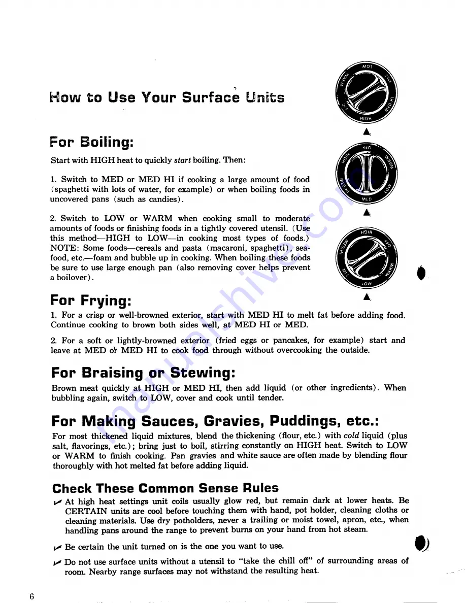 Hotpoint RB747N Use And Care Manual Download Page 6