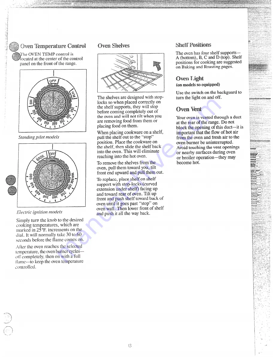 Hotpoint RCA525GEJ Use And Care Manual Download Page 12