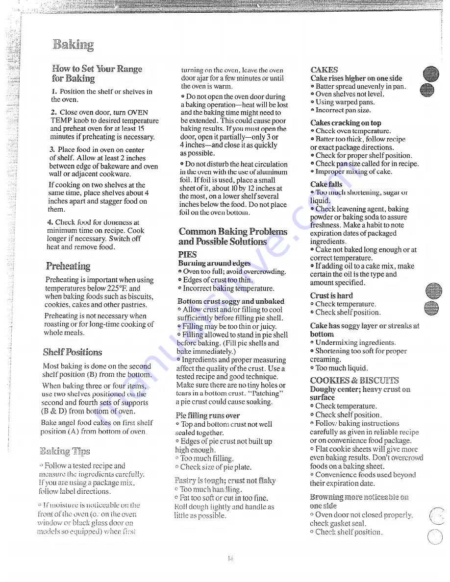 Hotpoint RCA525GEJ Use And Care Manual Download Page 13