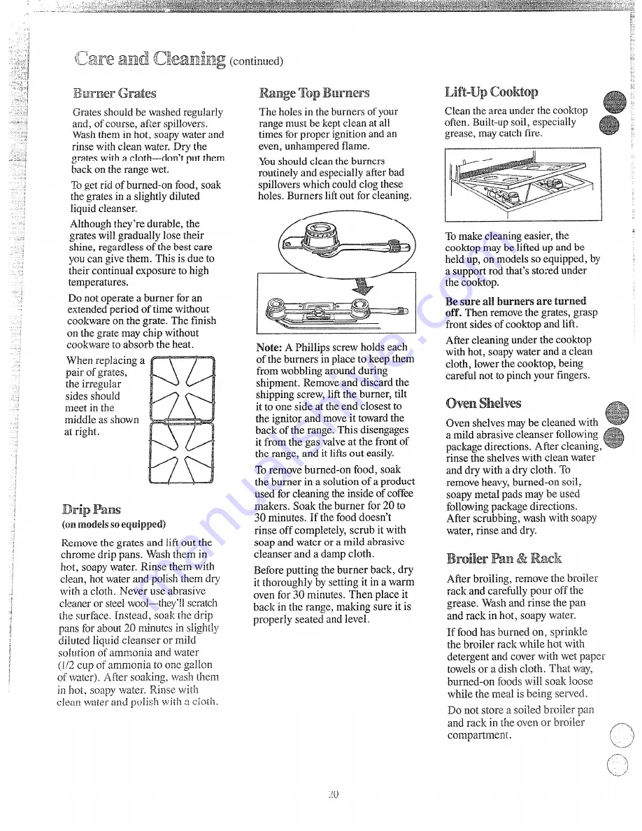 Hotpoint RCA525GEJ Use And Care Manual Download Page 19