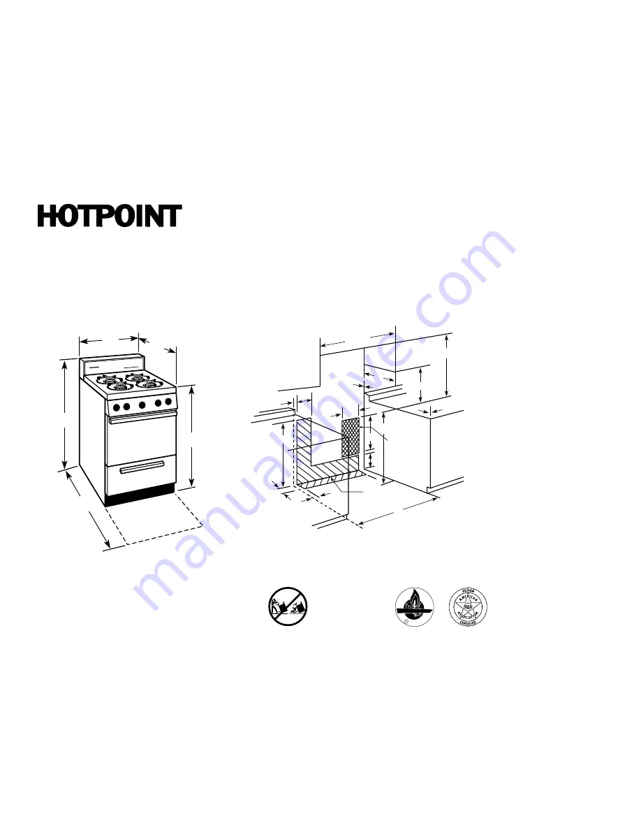 Hotpoint RGA524EW Скачать руководство пользователя страница 1