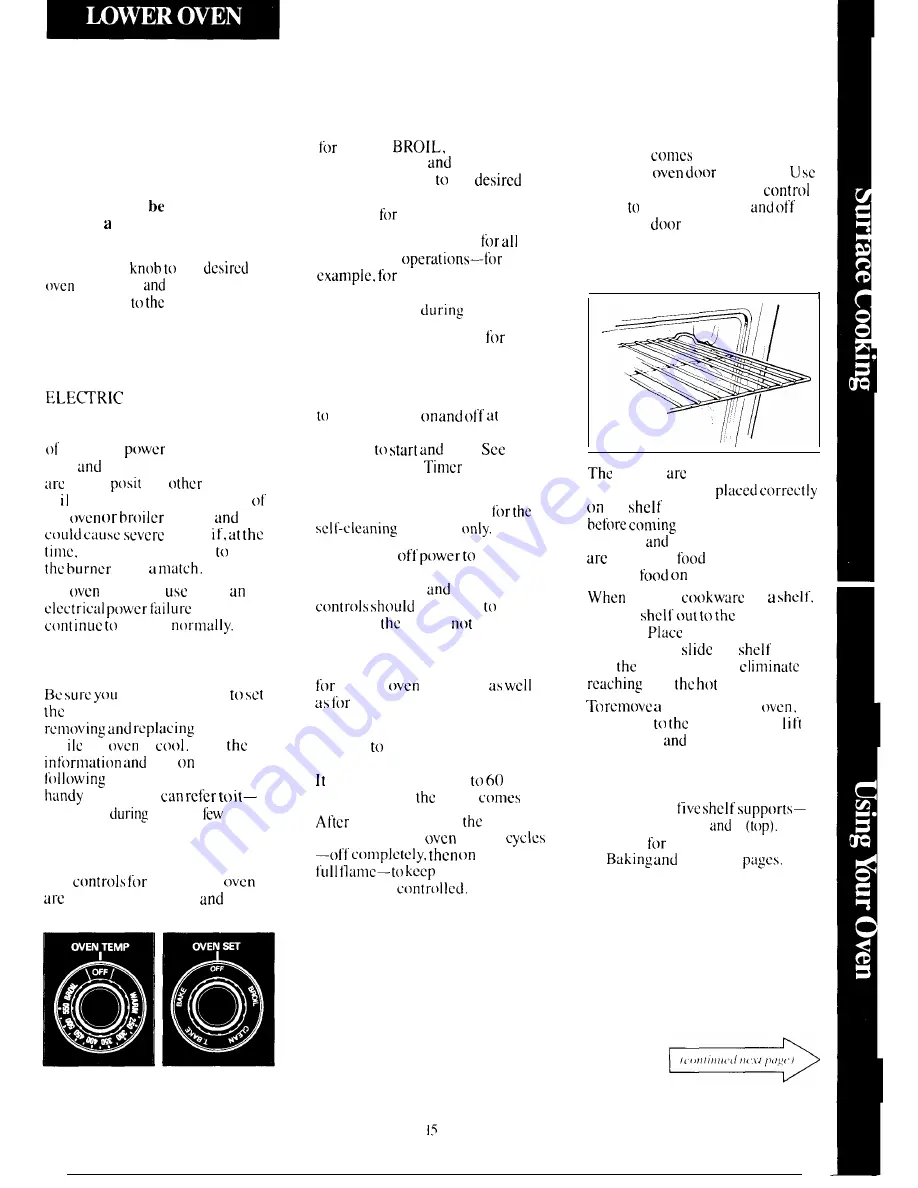 Hotpoint RGH946GEJ Use And Care Manual Download Page 15