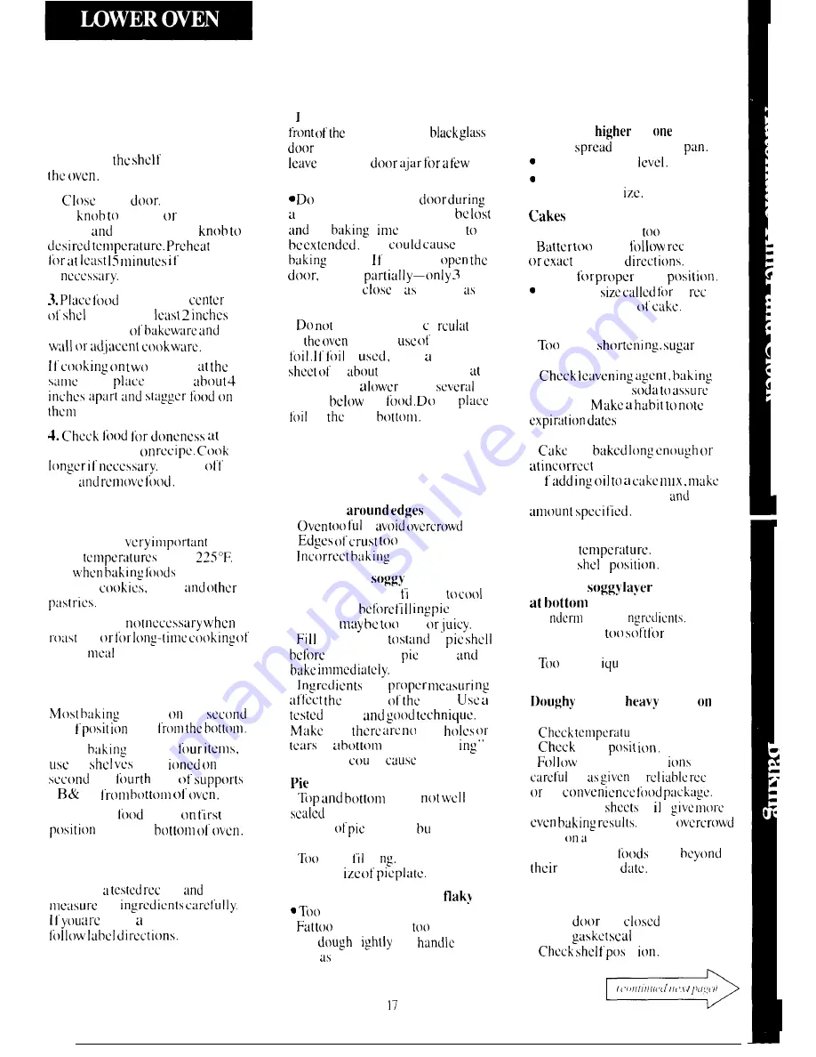 Hotpoint RGH946GEJ Use And Care Manual Download Page 17